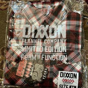 Men’s red button down shirt